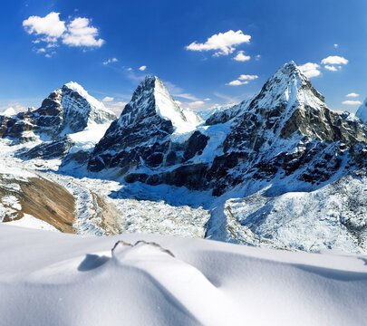Mount cholo peak Kangchung Nirekha Himalaya mountain