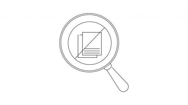 No Documents Found - A Visual Representation of Search Failure.