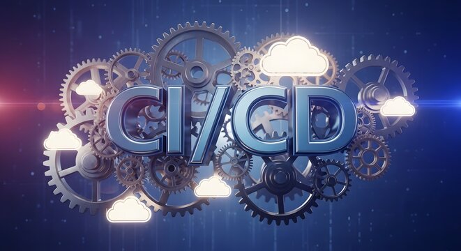 Devops automation tools gears cloud computing continuous integration continuous delivery pipeline