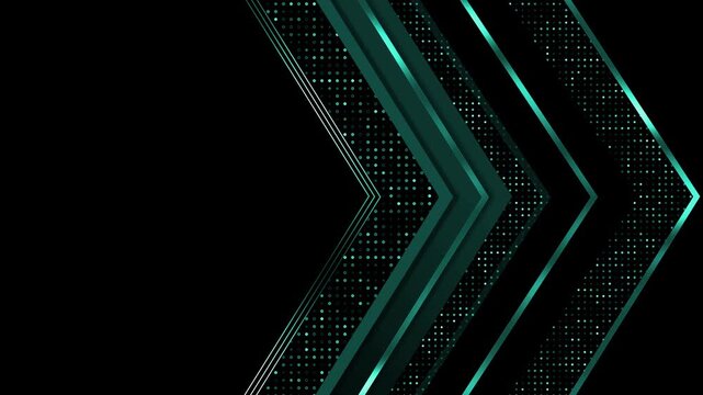 Luxury metallic chevron abstract background animation, Background layered metallic chevron arrows dotted texture and sleek minimalist geometric design