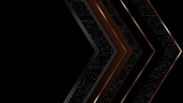 Luxury metallic chevron abstract background animation, Background layered metallic chevron arrows dotted texture and sleek minimalist geometric design