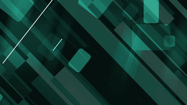 Dark abstract background with diagonal rounded rectangles animation