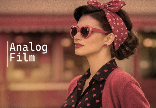 Vintage Analog Film Photo Effect