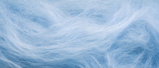 Fototapeta premium Abstract soft blue fibers with sparkling light effects creating a flowing textured background