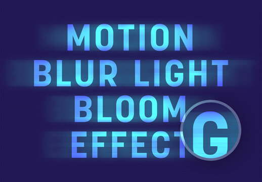 Motion Blur Text Effect