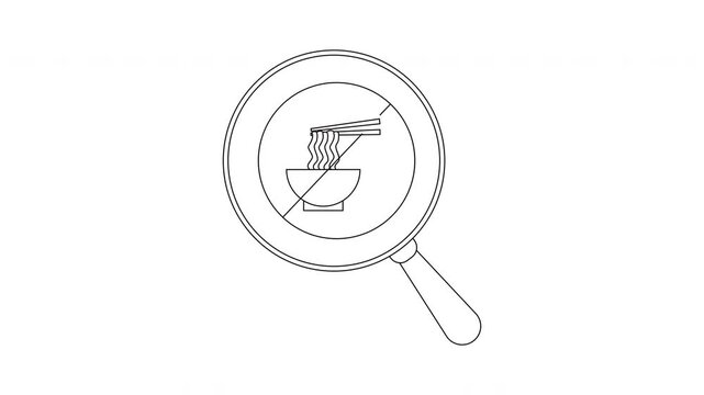 Noodle Search - A Culinary Quest in Black and White.