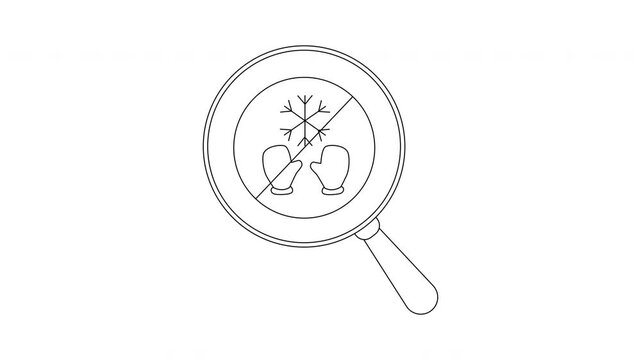 Winter Gear Search - Magnifying Glass Icon Animation.