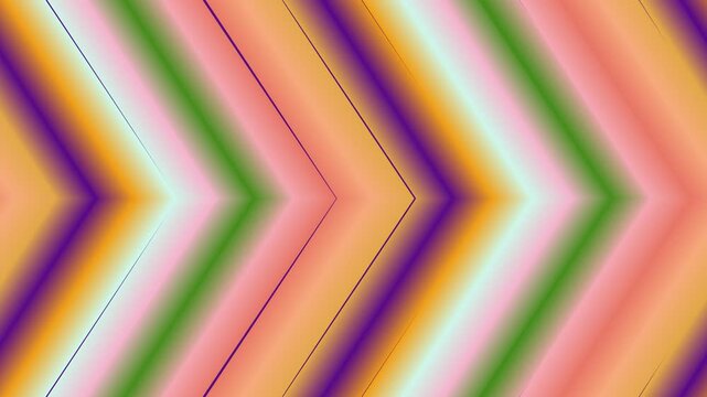 Abstract colorful gradient chevron pattern background, motion graphics, vibrant design