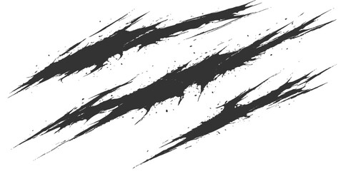 Fototapeta premium Scratch Mark on Surface: Intricate scratch marks etched onto a surface, a stark display of raw energy, revealing layers of texture, and conveying a sense of aggression.