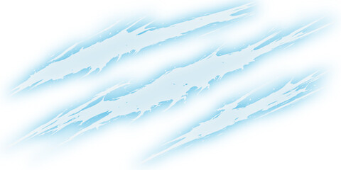 Dynamic Claw Marks: A set of striking claw marks, rendered in a dynamic, ethereal style, conveying the energy and impact of a forceful swipe, leaving a trail of artistic flair.  © FANUSH
