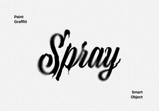 Spray Graffiti Text Effect