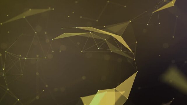Geometric fractal patterns with glowing lines and translucent polyhedral shapes.