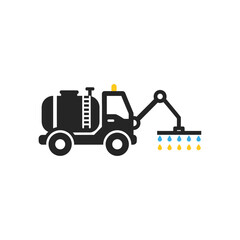 Naklejka premium Industrial Sprayer Truck For Agricultural Purposes And Cleaning Operations