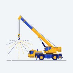 Mobile Crane Lifting Operations Industrial Construction Machine