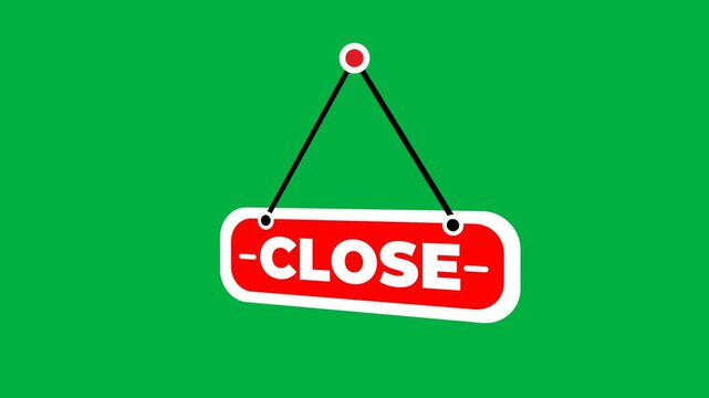 Vibrant sign indicating a small business closure or end of operations