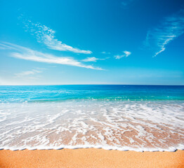 Beautiful beach and tropical sea
