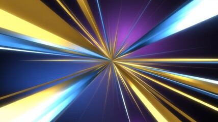 Vibrant abstract light rays in motion explosion