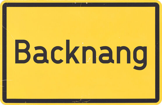 Ortsschild Backnang