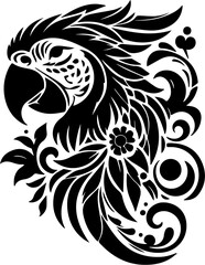 Fototapeta premium black and white tattoo