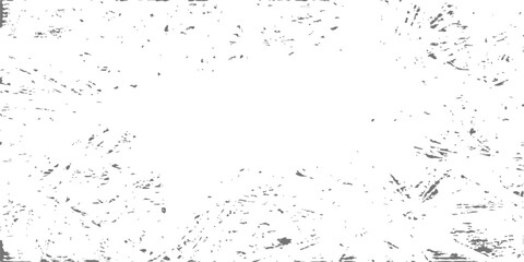 Obraz premium White abstract grunge background with distressed gray border texture and weathered halftone grain for vintage design