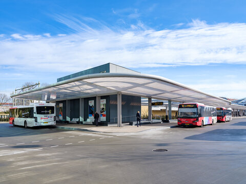 Busstation Tilburg , Noord-Brabant province, The Netherlands