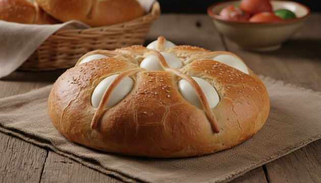 Portuguese Folar Bread Eggs