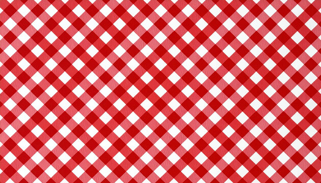 Seamless red gingham plaid pattern with alternating square textures, ideal for fabric, textiles, picnic themes, vintage decor, or cheerful backgrounds.	