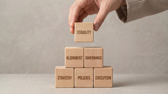 Human resources workforce alignment governance strategy execution and stability concept