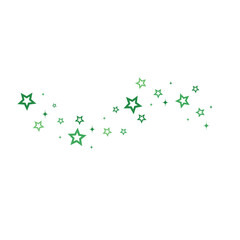 Fototapeta premium St Patrick's Day Sparkles Stars Decoration 