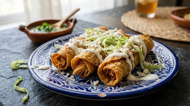 Crispy Chicken Flautas