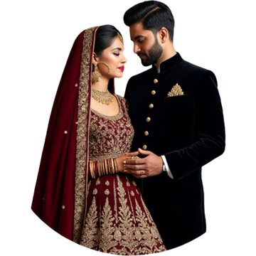 indian wedding couple