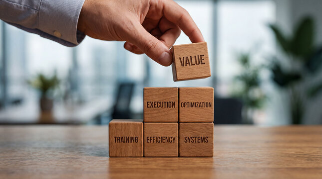 Human resources process strategy training efficiency execution optimization and value creation