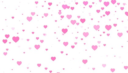 Floating Hearts - A Romantic Valentines Day Background with Pink Hues.