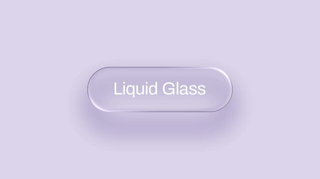 Liquid Glass Button Animation Purple Background shiny button