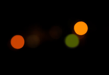 christmas city lights bokehs on a dark background