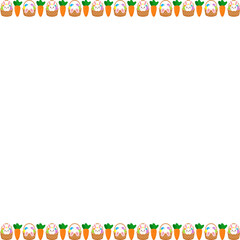 Obraz premium Cute Bunny Background