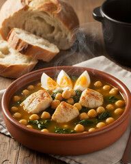 Potaje de Vigilia Cod Chickpea Stew Comfort Food