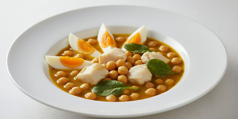 Potaje de Vigilia Spanish Cod Chickpea Stew Elegant Style
