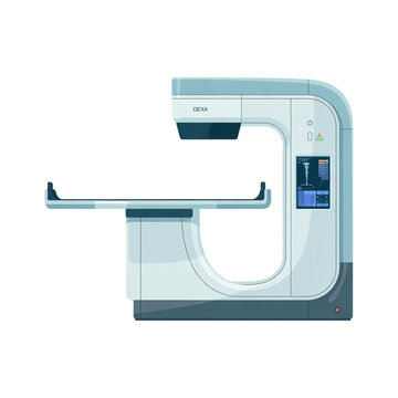 DEXA Bone Density Scanner Vector Illustration
