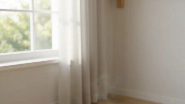 Wooden Playroom Scene Transitions: Focus Blocks to Stuffed Animal Shelf