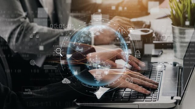 Global AI and data processing system enhances data, AI, and processing efficiency through digital network and global integration of intelligent technology Marrow