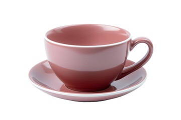 Ceramic tea cup isolated on white background