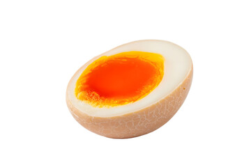 Ramen egg ajitama isolated on white background