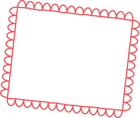 Frame With Scallop Border Doodle