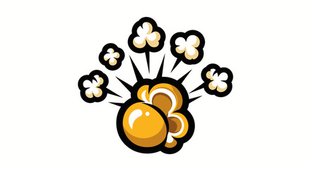 Golden coins with clover leaves. © ogik