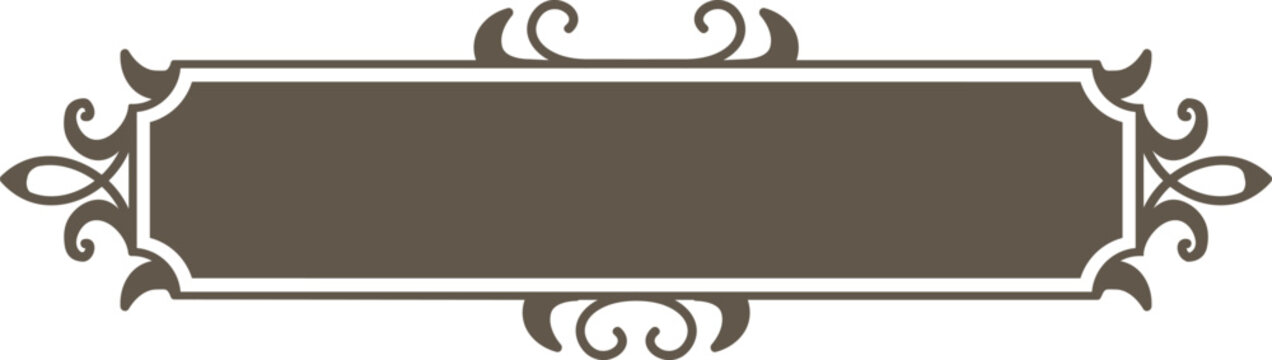 Banner Vintage Ornamental Frame