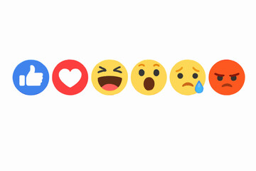 Simple Face Reactions Set