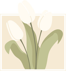 Tulip Bouquet In Frame