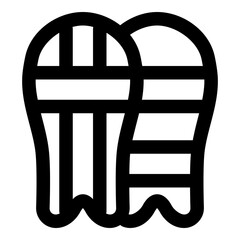 cricket pads icon