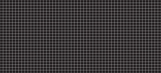 Fototapeta premium black and white pattern, white lines black background vector, black and white geometric pattern, repeat square lines, black and white seamless art, wall, decoration, cover, textile, digital wallpaper